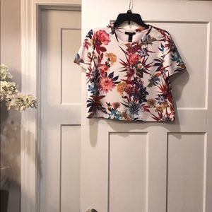 Floral crop top.